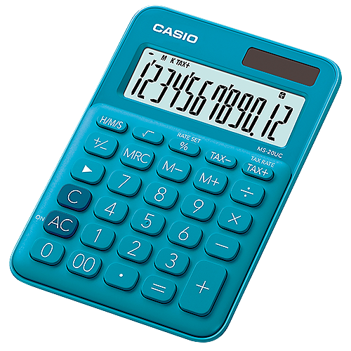 Bordsräknare Casio MS-20UC blå