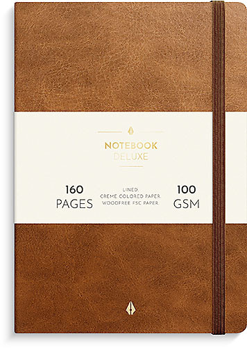 Anteckningsbok Notebook Deluxe A5 brown