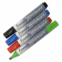 Whiteboardpenna Friendly 2-5 mm 4-set