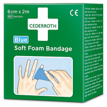 Plåster/bandage Soft Foam blå 2 m