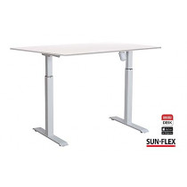 Sitt/ståbord Sun-Flex Easydesk Adapt II 120x80 cm vit/vit