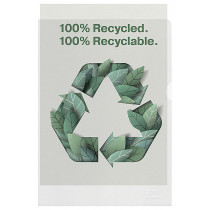 Plastmapp Esselte Recycled A4 100 my 20/fp