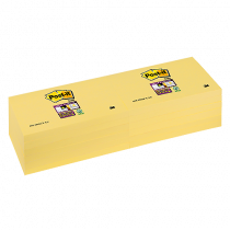 Post-it Super Sticky Notes Canary Yellow 76x127 mm 12/fp