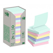 Post-it Recycled Z-block 76x76 mm nature 16/fp