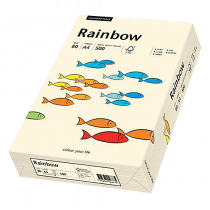 Färgat papper Rainbow A4 80 g creme 500/fp