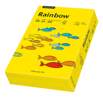 Färgat papper Rainbow A4 120 g intensivgul 250/fp