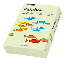 Färgat papper Rainbow A4 120 g ljusgrön 250/fp