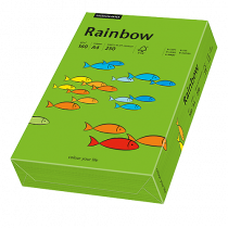 Färgat papper Rainbow A4 160 g intensivgrön 250/fp