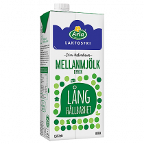 Laktosfri mjölk med lång hållbarhet Arla 1L