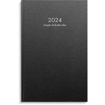 Kalender 2024 Dagbokskalender svart