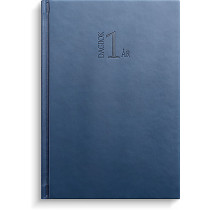 Kalender 2024 1-årsdagbok blått konstläder