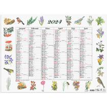 Väggkalender 2024 Stora Naturalmanackan