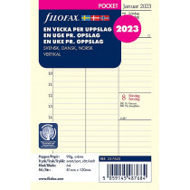 Filofax Dagbok Pocket 2023 1 vecka/uppslag, vertikal