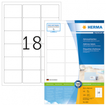 Etiketter Herma Premium 63,5x46,6 mm 1800/fp