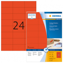 Etiketter Herma Special 70x37 mm röd 2400/fp