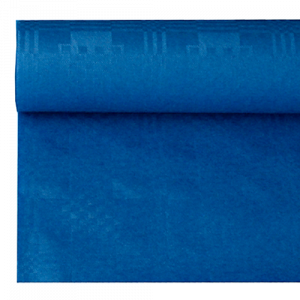 Bordsduk Papstar Damast mörkblå 8x1,2 m