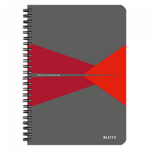 Anteckningsbok Leitz Office A5 linjerat röd