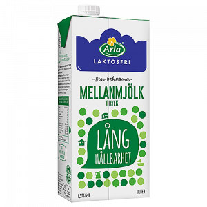 Laktosfri mjölk med lång hållbarhet Arla 1L