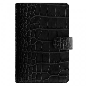 Filofax Classic Croc Pocket svart