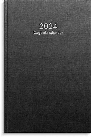 Kalender 2024 Dagbokskalender svart