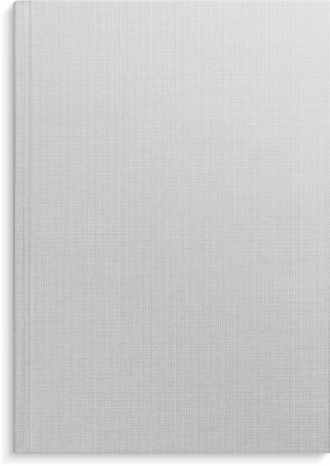Anteckningsbok Burde grå linnetextil linjerad A4