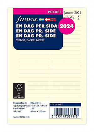 Dagbok Pocket 2024 dag/sida