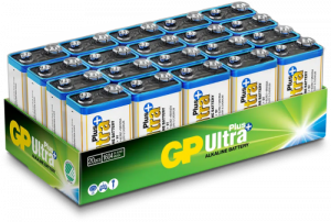 Batteri GP Ultra Plus 9V 6LR6 20/fp 
